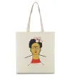 Еко-сумка Frida Kahlo Бежевий фото