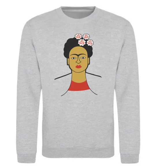 Свитшот Frida Kahlo Серый меланж фото