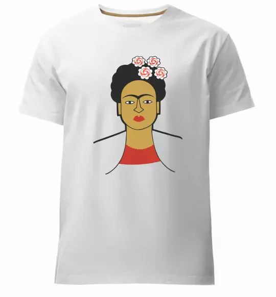 Мужская премиум футболка Frida Kahlo Белый фото