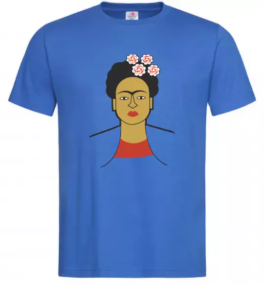 Чоловіча футболка Frida Kahlo Яскраво-синій фото
