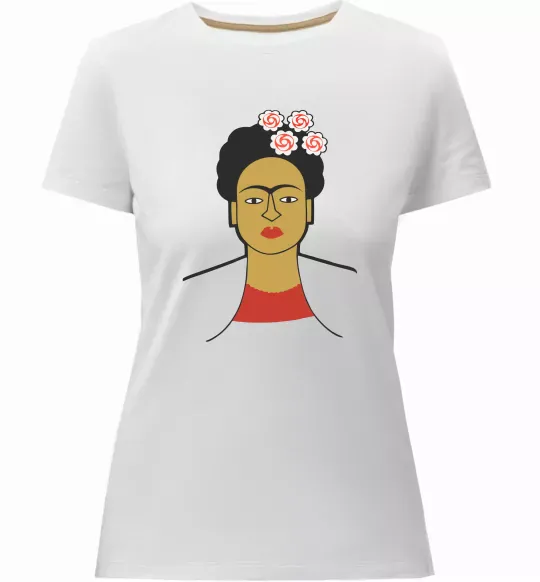 Женская премиум футболка Frida Kahlo Белый фото