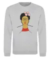 Свитшот Frida Kahlo Серый меланж фото