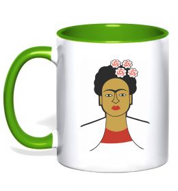 Чашка з кольоровою ручкою Frida Kahlo