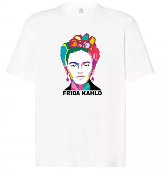 Футболка Оверсайз Frida Kahlo кольорова Білий фото