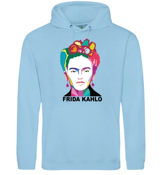 Чоловіча толстовка (худі) Frida Kahlo кольорова Блакитний фото