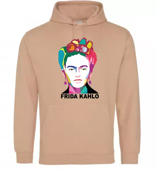 Жіноча толстовка (худі) Frida Kahlo кольорова Пісочний фото