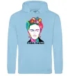 Женская толстовка (худи) Frida Kahlo кольорова Голубой фото