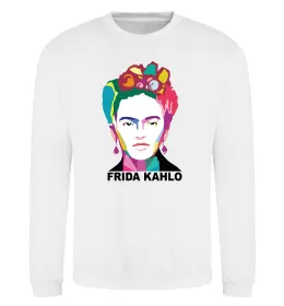 Свитшот Frida Kahlo кольорова Белый фото