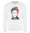 Свитшот Frida Kahlo кольорова Белый фото