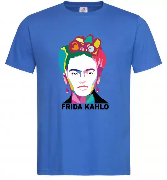 Мужская футболка Frida Kahlo кольорова Ярко-синий фото