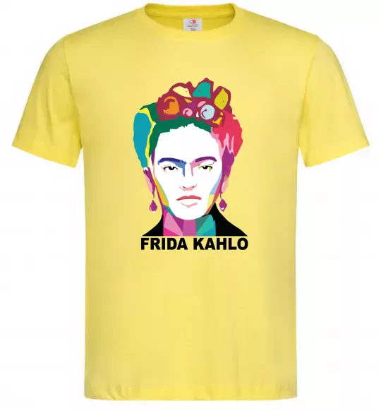 Мужская футболка Frida Kahlo кольорова Лимонный фото