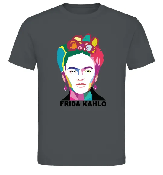 Мужская футболка Frida Kahlo кольорова Графит фото
