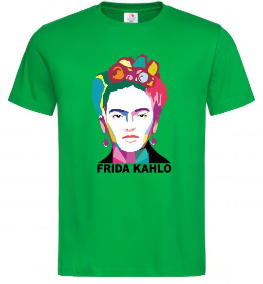 Чоловіча футболка Frida Kahlo кольорова Зелений фото