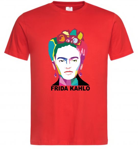 Чоловіча футболка Frida Kahlo кольорова Червоний фото