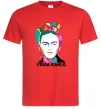 Мужская футболка Frida Kahlo кольорова Красный Мужская футболка Frida Kahlo кольорова Красный фото