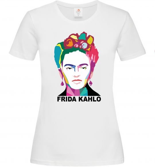 Женская футболка Frida Kahlo кольорова Белый фото