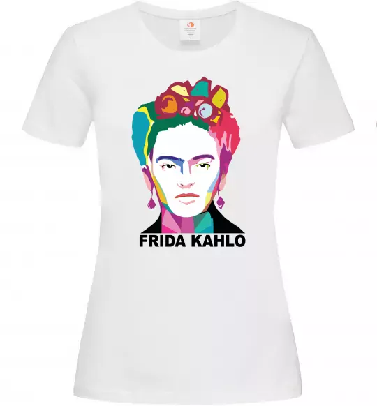 Женская футболка Frida Kahlo кольорова Белый фото
