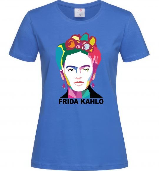 Женская футболка Frida Kahlo кольорова Ярко-синий фото