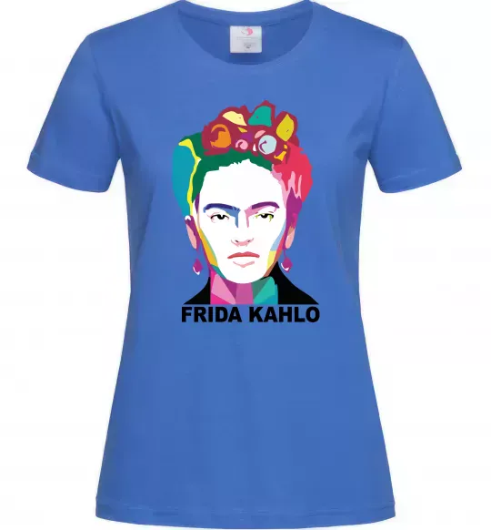 Женская футболка Frida Kahlo кольорова Ярко-синий фото