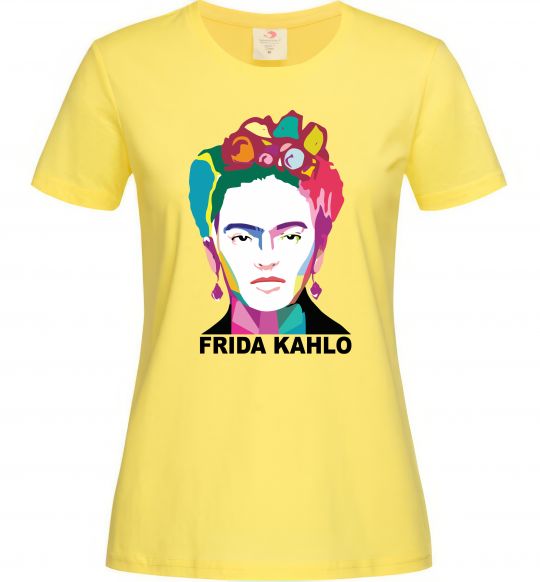 Женская футболка Frida Kahlo кольорова Лимонный фото