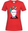 Женская футболка Frida Kahlo кольорова Красный фото