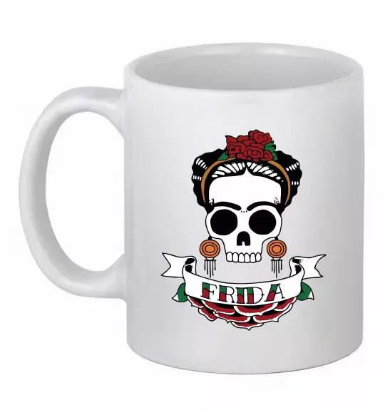 Чашка керамічна Frida Білий фото