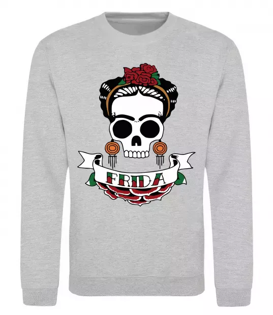 Свитшот Frida Серый меланж фото
