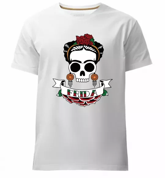 Мужская премиум футболка Frida Белый фото