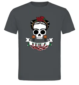 Чоловіча футболка Frida Графіт фото