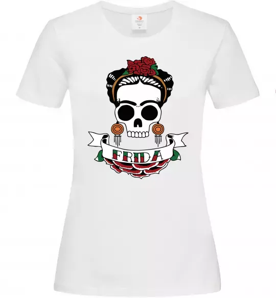 Жіноча футболка Frida Білий фото