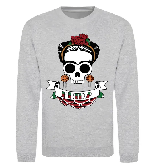 Свитшот Frida Серый меланж фото