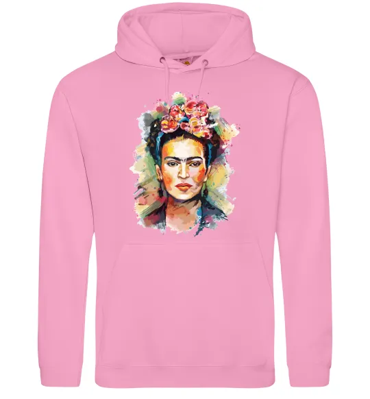 Чоловіча толстовка (худі) Фріда Кало портрет Рожевий фото