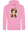 Чоловіча толстовка (худі) Фріда Кало портрет Рожевий фото