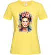 Жіноча футболка Фріда Кало портрет Лимонний фото