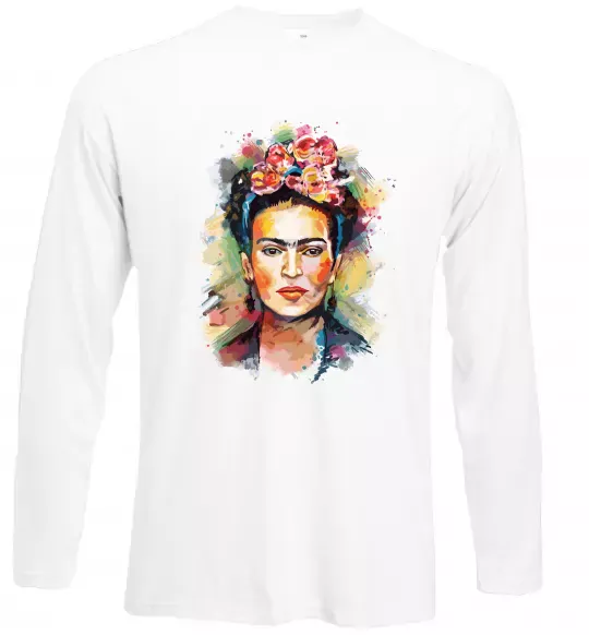Лонгслив Фріда Кало портрет Белый фото