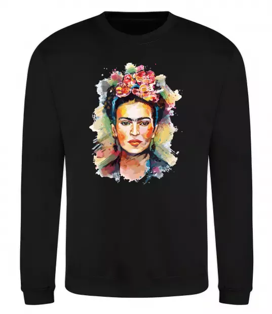 Свитшот Фріда Кало портрет Черный фото