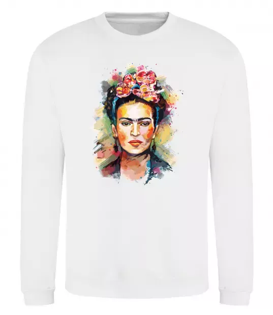 Свитшот Фріда Кало портрет Белый фото