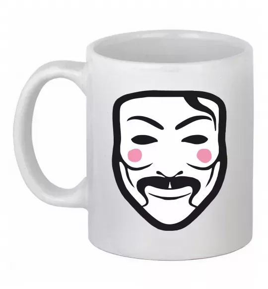 Чашка керамическая Анонімус Белый фото