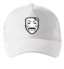 Кепка Анонімус Білий фото