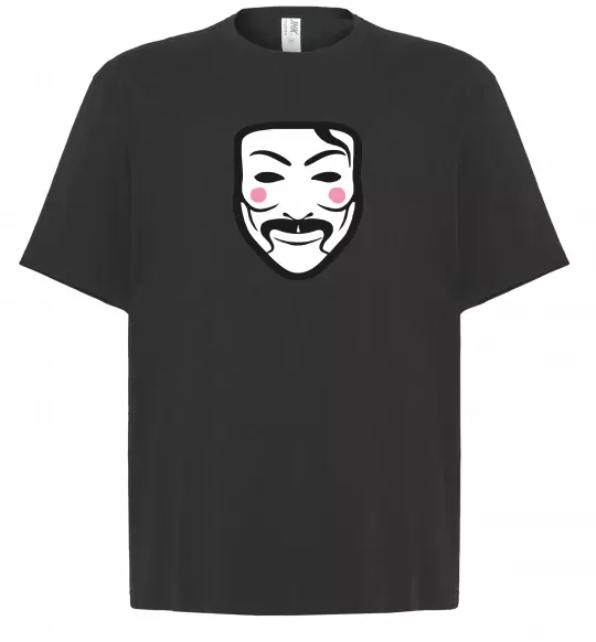 Футболка Оверсайз Анонімус Чорний фото