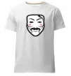 Чоловіча преміум футболка Анонімус Білий фото