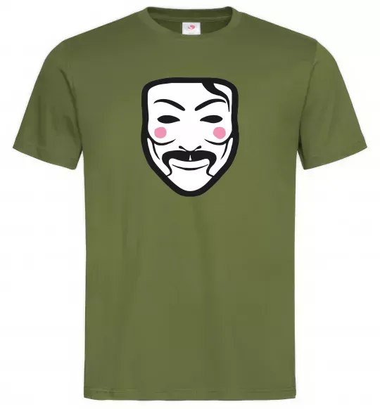 Мужская футболка Анонімус Оливковый фото