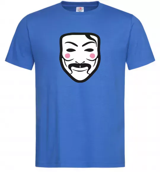 Мужская футболка Анонімус Ярко-синий фото