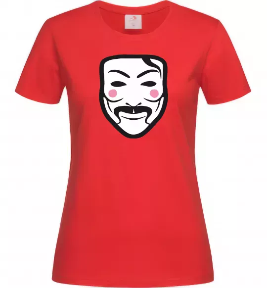 Жіноча футболка Анонімус Червоний фото