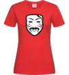 Жіноча футболка Анонімус Червоний фото