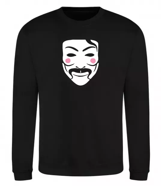 Світшот Анонімус Чорний фото