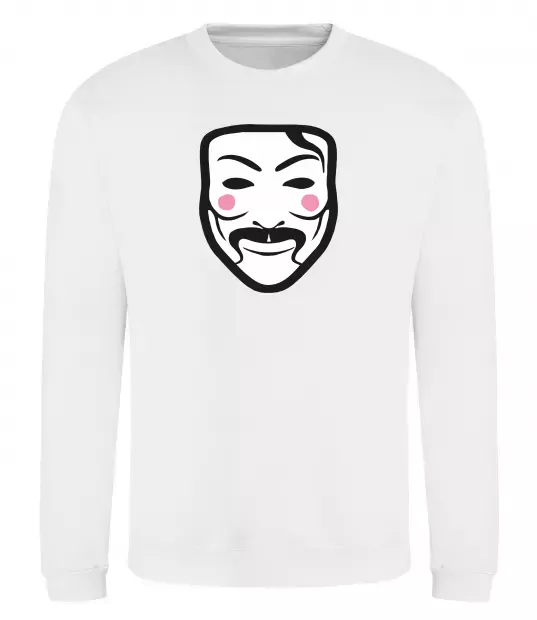 Світшот Анонімус Білий фото