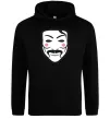 Чоловіча толстовка (худі) Анонімус Чорний фото