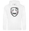 Жіноча толстовка (худі) Анонімус Білий Жіноча толстовка (худі) Анонімус Білий фото