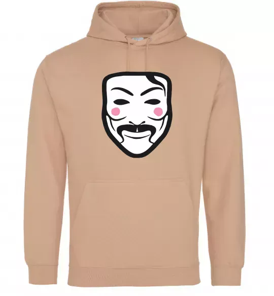 Жіноча толстовка (худі) Анонімус Пісочний фото